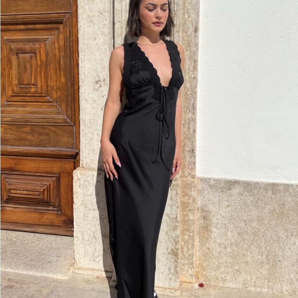 Rumours black lace dress
